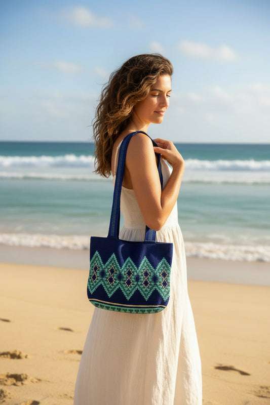 BOLSO WAYUU AZUL