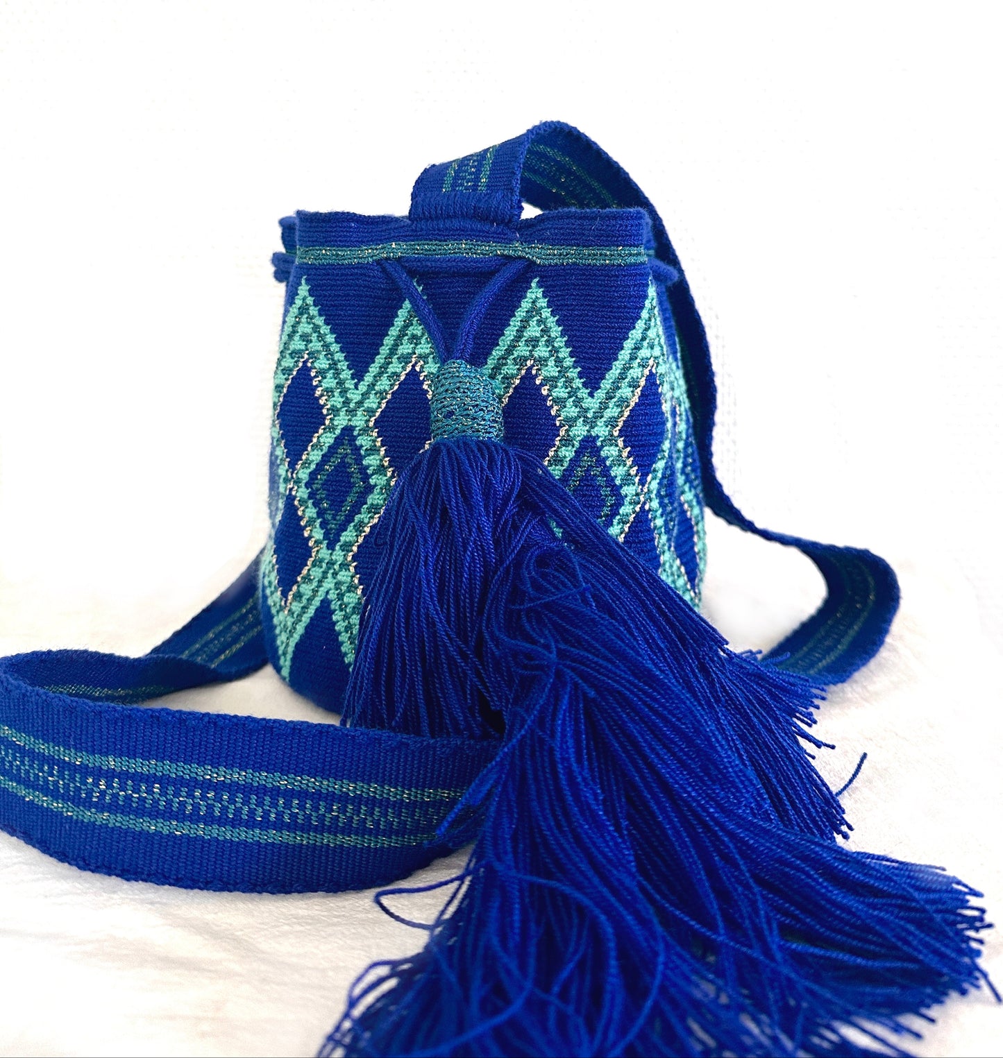 BOLSO WAYUU  AZUL