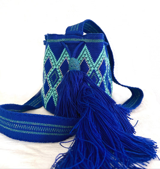 BOLSO WAYUU  AZUL