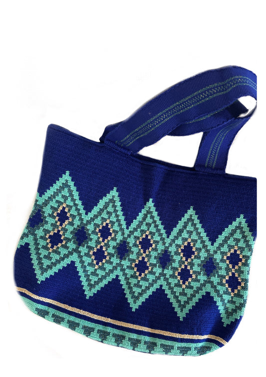 BOLSO WAYUU  AZUL
