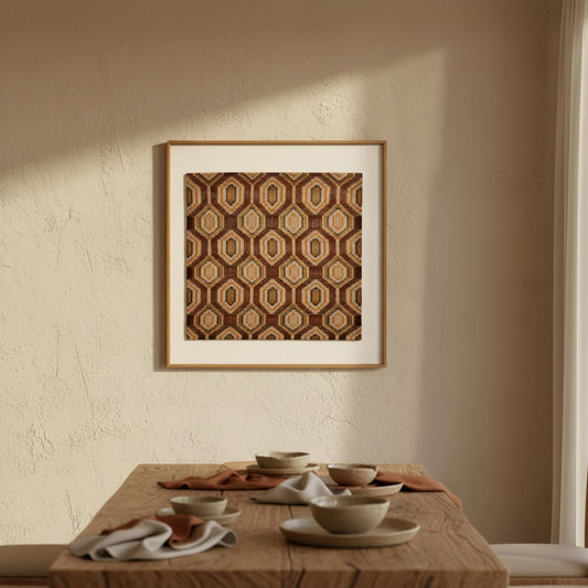 Cuadro con tela de chaguar